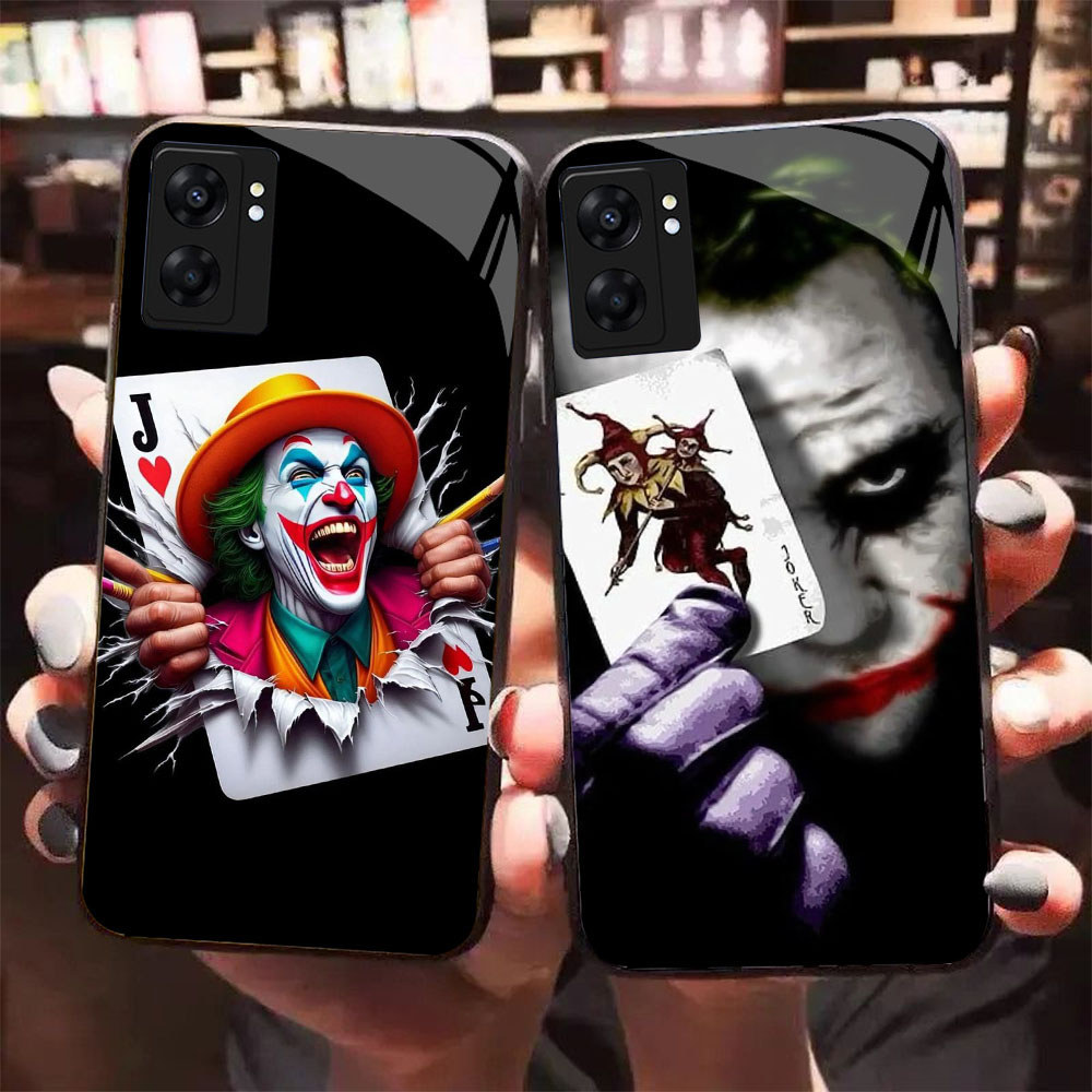 HK-60 Joker Glass KACA Casing untuk OPPO Realme Reno A57 A76 A57S C67 A96 C30S C33 10 A77S A36 13 A1