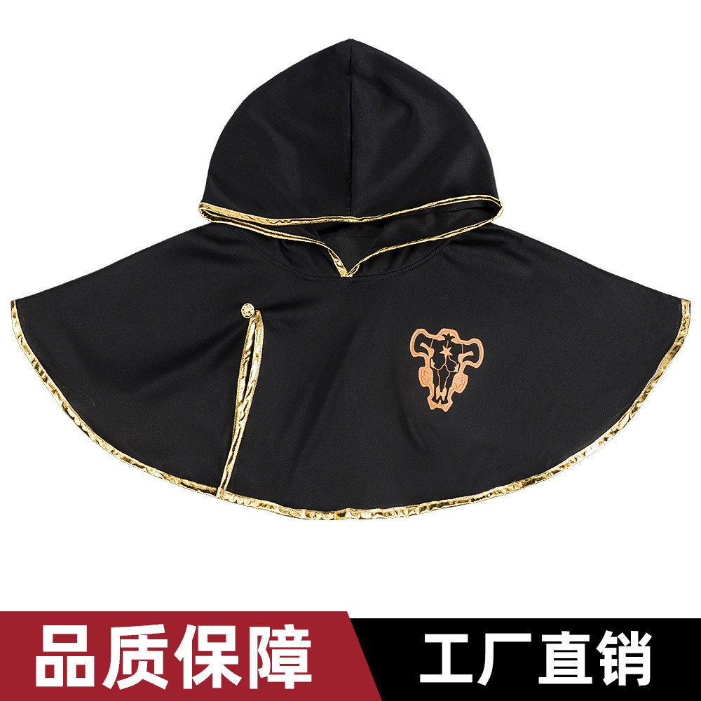 cosplay Anime Black Peran Bermain Jubah Clover Kostum Cosplay Berkualitas