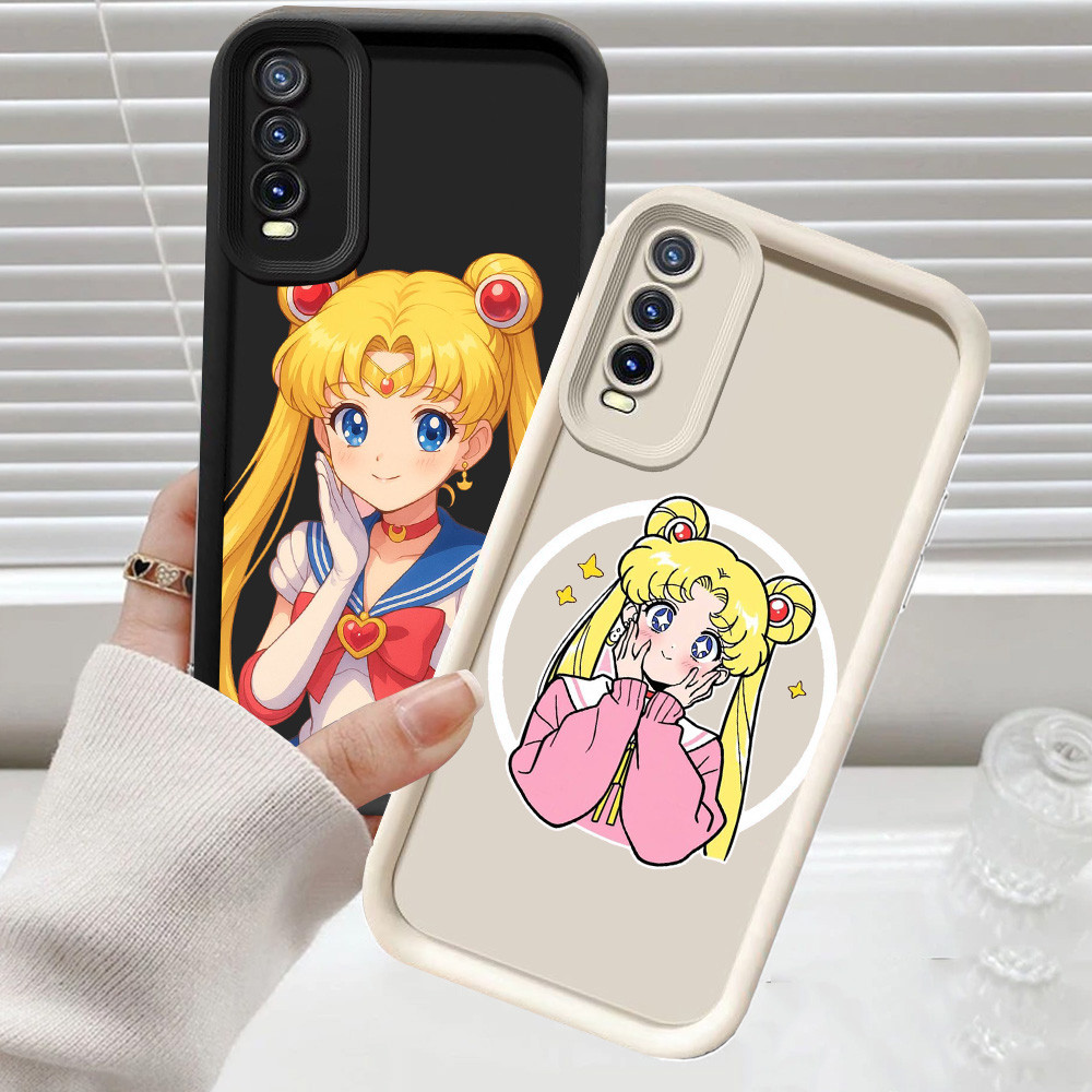 CH47 Sailor Moon Lembut Casing untuk Samsung Galaxy A30s A50s A7 A10 A30 A50 Kasus Protektif
