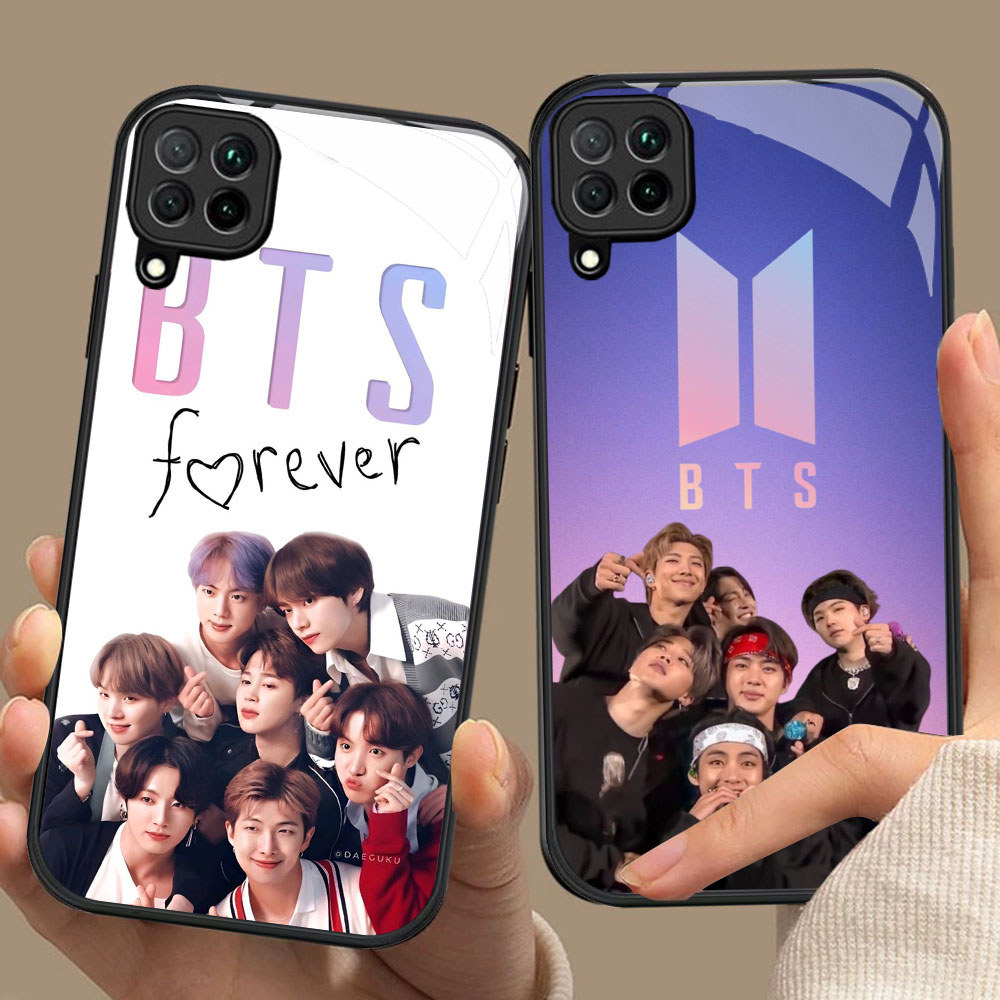 BR-17 BTS OT7 HD Glass Casing untuk Samsung A12 M32 M12 A22 5G