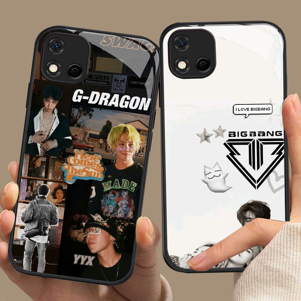 BR-64 BigBang HD Glass Casing untuk Realme C20 C20A C11 OPPO A16E A16K A93 Reno 4 4F F17 Lite Pro