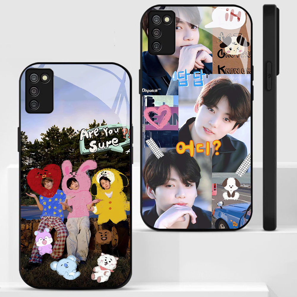 KT-18 BTS Boy HD Glass Casing untuk Samsung A03S A71 M02S A02S A51