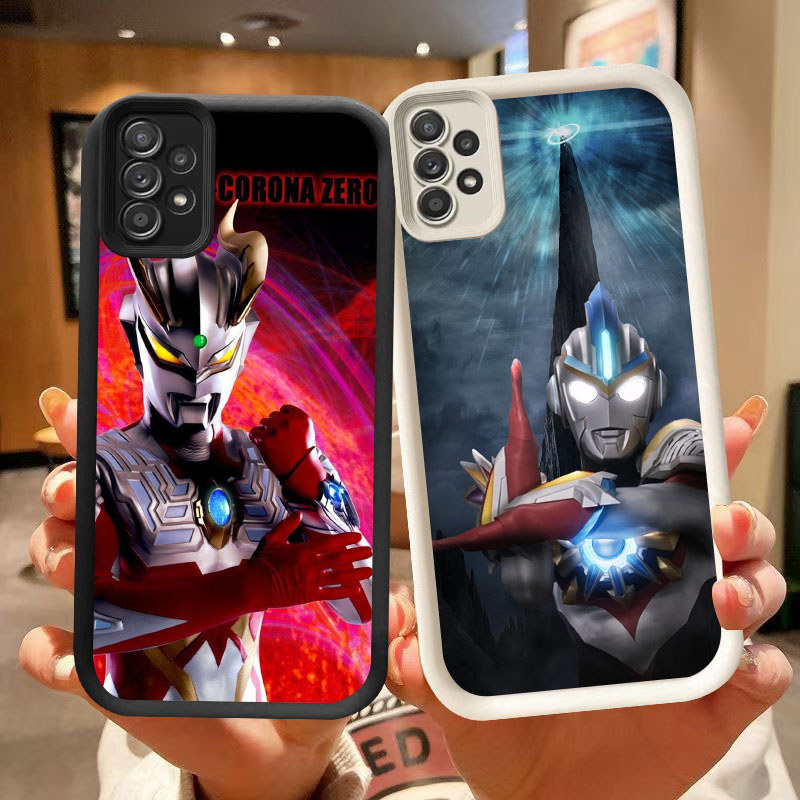 DK-79 Ultraman Silicone Casing hitam putih untuk Realme C85 Pro