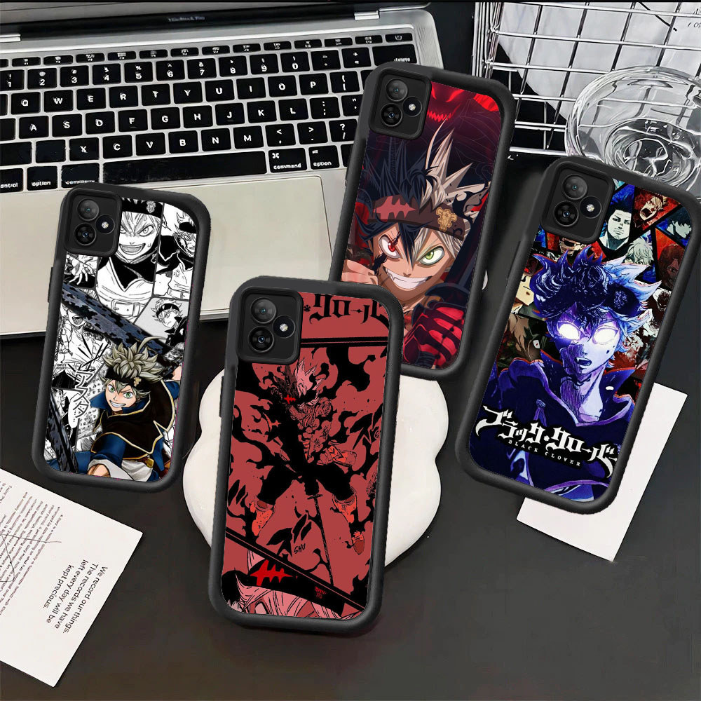 PO19 Black Clover Silikon Hp Plating Casing untuk VIVO V9 Y95 Y30 Y50 Y17 Y91i Z1 Y81S Y66 Y12 Y93 V