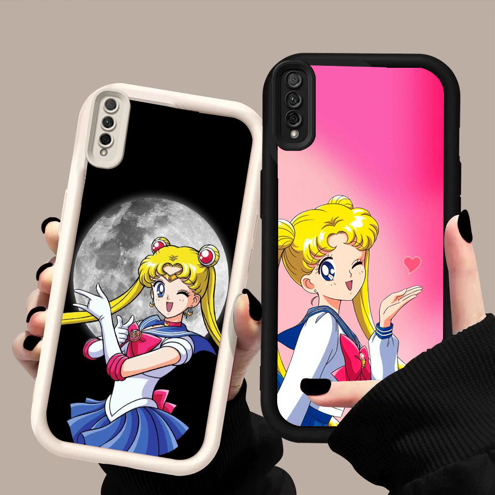 KT-68 Sailor Moon Shockproof Casing untuk Samsung A50 A50s M02 A30S A7 A02 A03 A26 Core