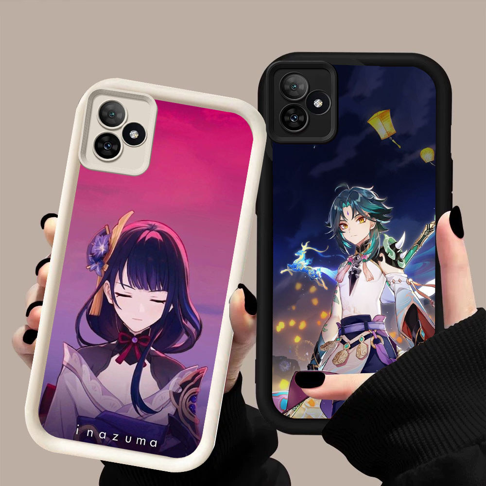 BR-77 Genshin Shockproof Casing untuk Realme C53 C63 C61 C51 GT SE NEO6 6 Note 50 60 Narzo N61 N53