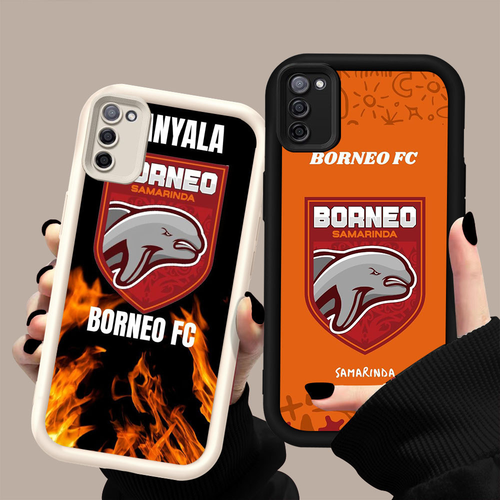HK-53 Borneo fc Shockproof Casing untuk Silikon hitam putih Samsung A51 FE A71 M30S M21 S20 2020