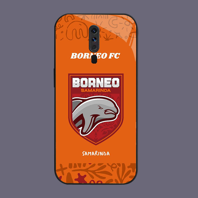 HK-53 Borneo fc Glass KACA Casing untuk OPPO Reno A9X A9 A5 2F F11 2Z 2019 2020 Pro