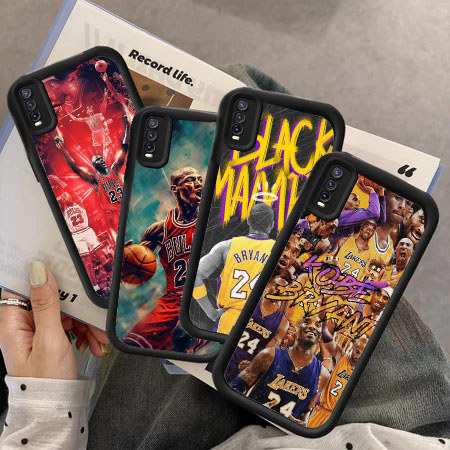 PO54 Jordan Hp Plating Casing untuk VIVO IQOO Y15a Y17S Y35 Y55 Y02S Y55S Y22 Y33S Z9X V27 Y01 Y15S 