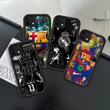 UO40 FC Barcelona Hp Plating Casing untuk Xiaomi Redmi Note POCO 9T X7Pro M3 9C 11S 10T 10 M5S NFC 1