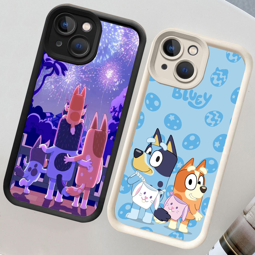 CH43 Bluey Lembut Casing untuk Tecno Spark GO2 GO1S GO 30C 2023 2024 Camon 40 12 GO1 Kasus Protektif