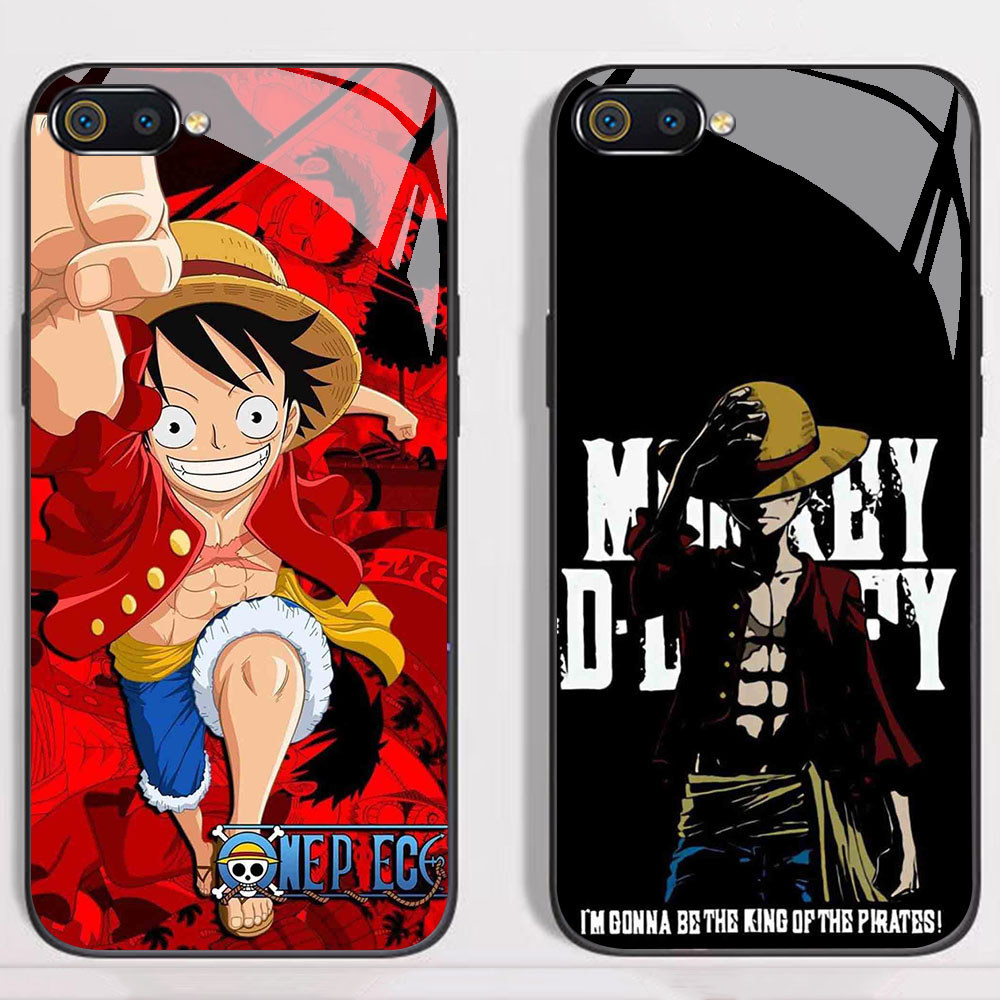 KT-71 Monkey D Luffy HD Glass Casing untuk Realme C1 C2 C2s OPPO A3S A5 A12E