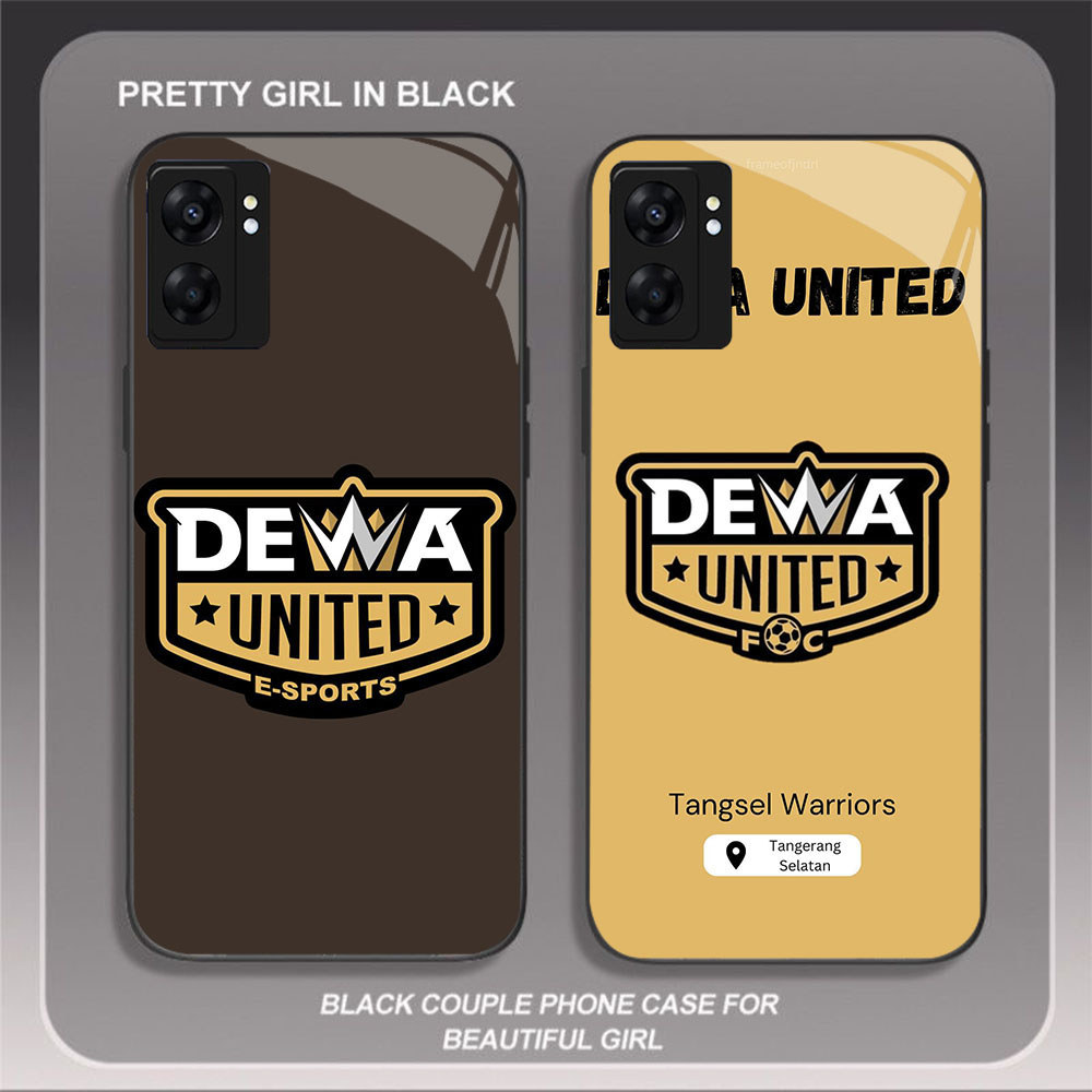 HK-55 Dewa United Glass KACA Casing untuk OPPO Realme Reno A57 A76 A57S C67 A96 C30S C33 10 A77S A36