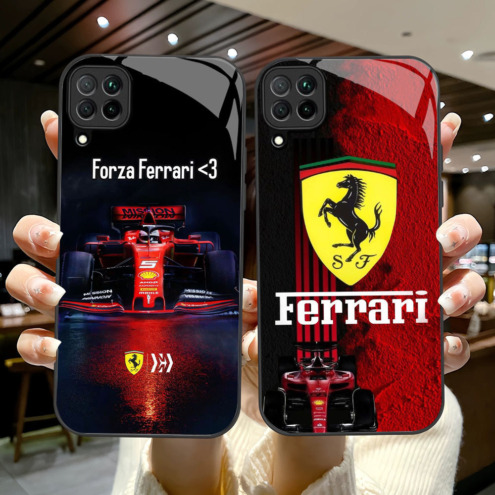 BR-79 Ferrari Racing Cars HD Glass Casing untuk Samsung A12 M32 M12 A22 5G