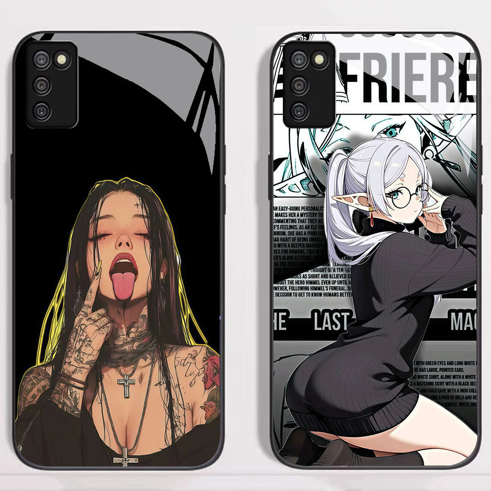 KT-59 Anime Girl HD Glass Casing untuk Samsung A03S A71 M02S A02S A51
