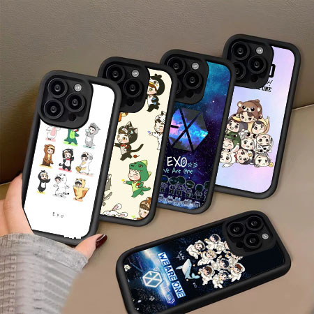 PO39 EXO Hp Plating Casing untuk Samsung A20 A56 A11 A10 S20 A21S A51 M02S A36 FE A03S A71 A50s A02S