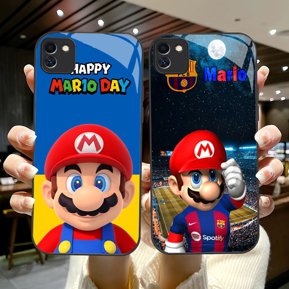 BR-94 Super Mario HD Glass Casing untuk Samsung A03 A04 A05 M04 F04 A04E Core