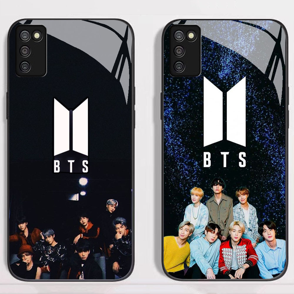 KT-56 BTS BT21 HD Glass Casing untuk Samsung A03S A71 M02S A02S A51