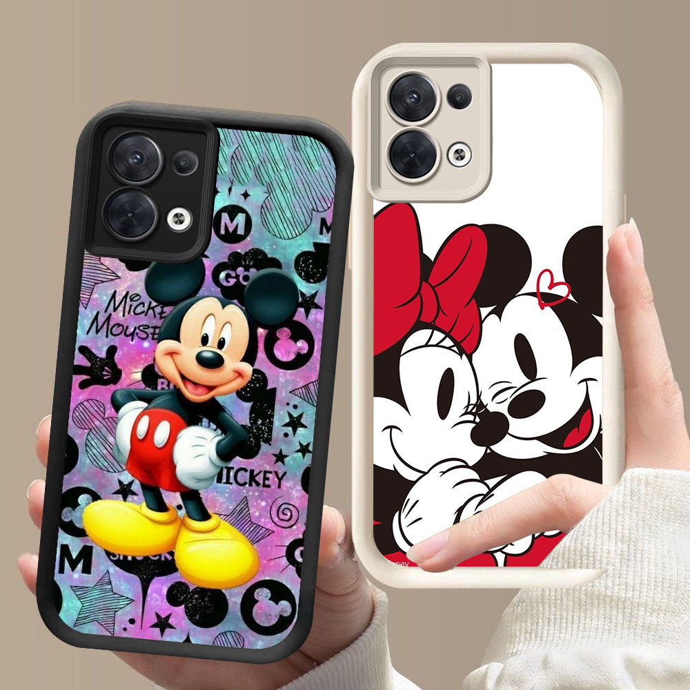 KT-15 Mikey Mouse Shockproof Casing untuk OPPO A5X F21 F21S K9X Reno 7 8 13F Find X5 Lite Pro