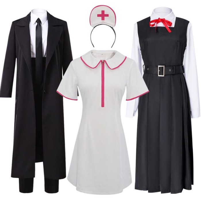 Manusia Gergaji Cos Mitaka Chaoma Chima Pemburu Setan Pava Yoshida Kanfumi Kostum Cosplay Setan Per