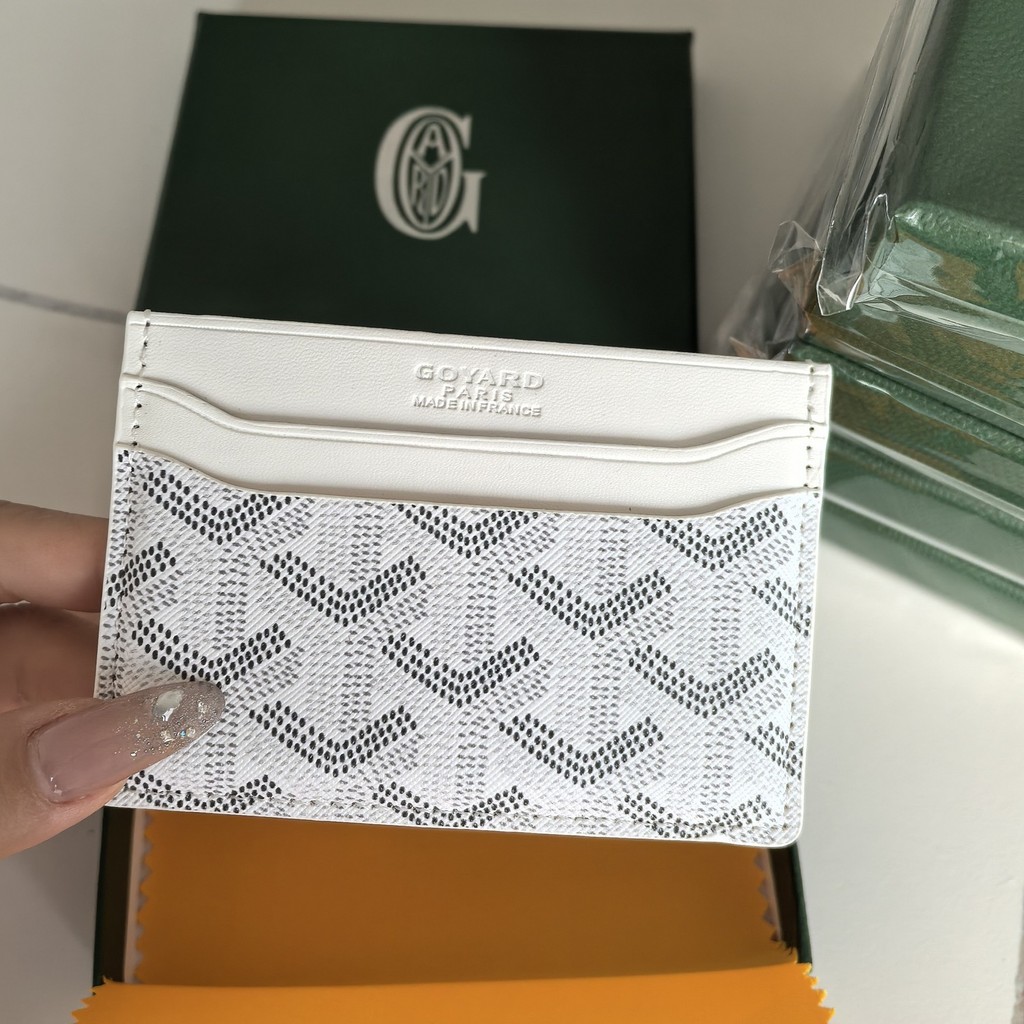 Tas Dompet Wanita Elegan Goyard Pria Koin Fashion Multifungsi ID Komuter Pemegang Kartu Kecil Serbag