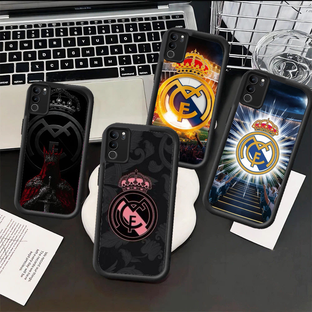 PO64 M-madrid Hp Plating Casing untuk Samsung S24 A04E A55 A06 A24 A16 A15 S21 F04 A04 S25 A25 A03 F