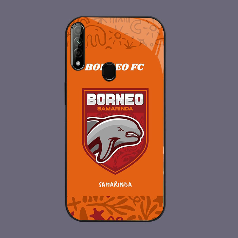 HK-53 Borneo fc Glass KACA Casing untuk OPPO Realme A33 A53 C17 A53S 7i A31 A32 2020