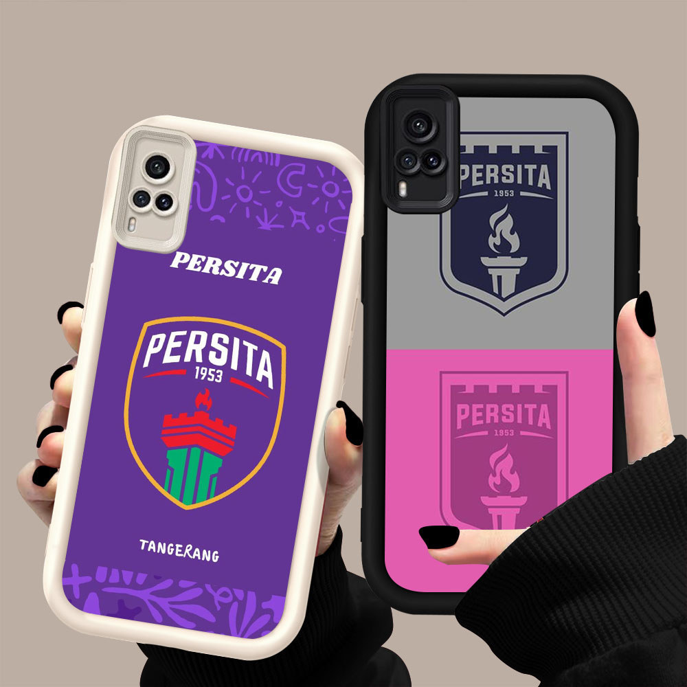 HK-66 Persita Indonesia Shockproof Casing untuk Silikon hitam putih VIVO Y53s Y33 Y51 Y73 Y51A Y51S 
