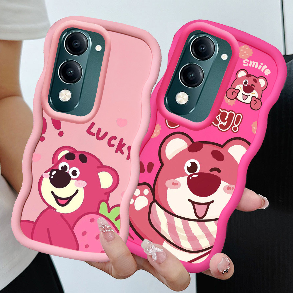 KL34 Lotso Casing untuk VIVO Y19S Pro Y19 Y19e Y29S Y29T Y04 Y04S 5G Case Merah Muda