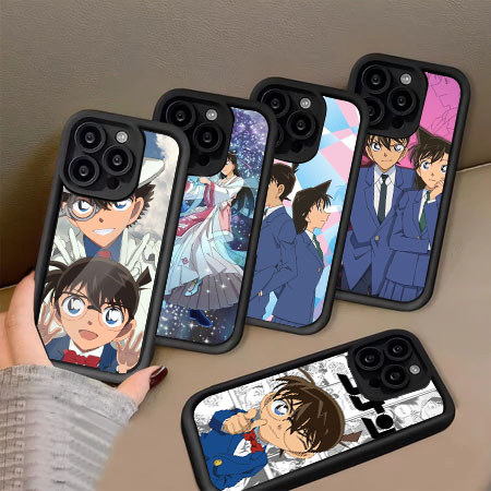 UO34 Detective Conan Hp Plating Casing untuk Samsung A20 A56 A11 A10 S20 A21S A51 M02S A36 FE A03S A