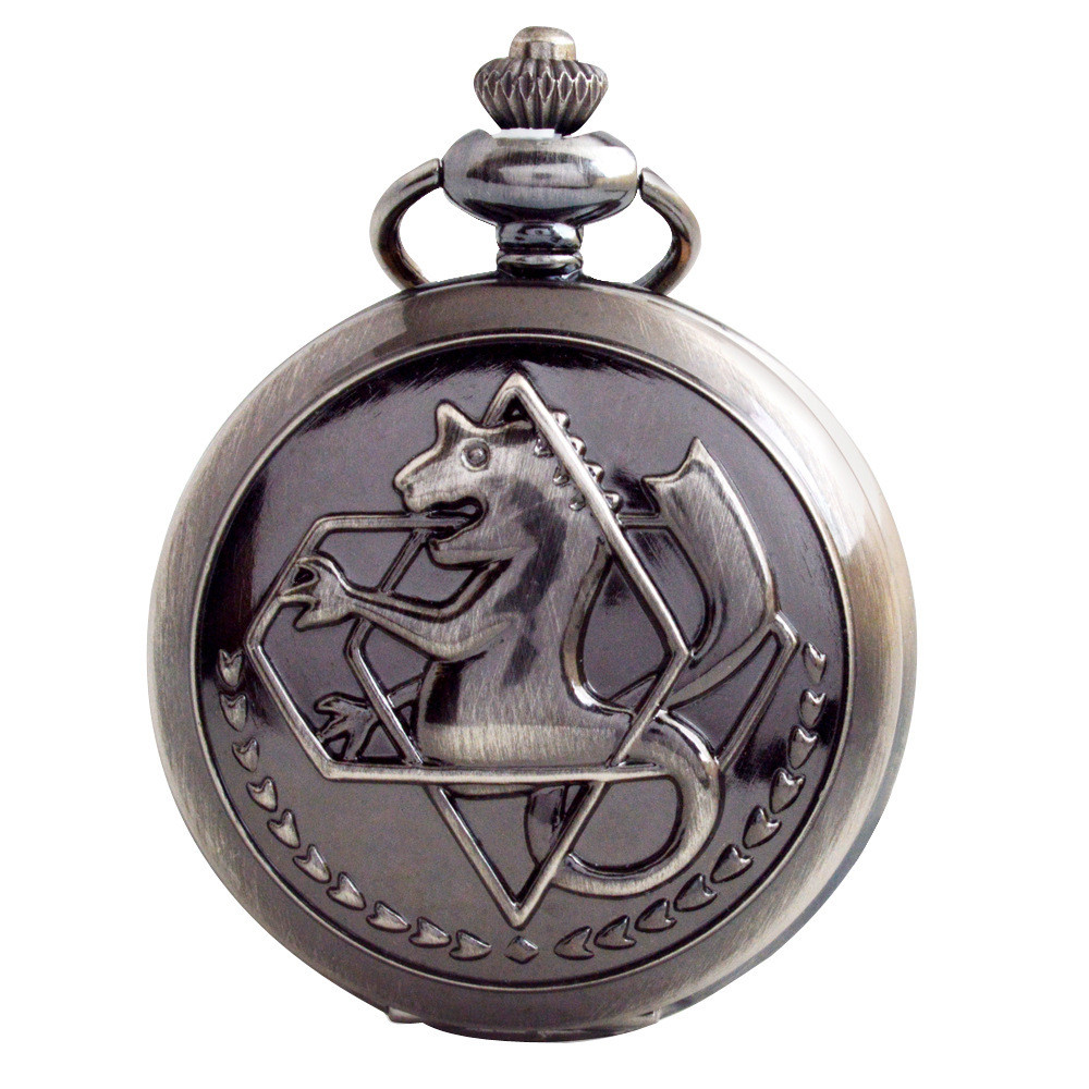 Jam tangan  Gantung Pria Kuno Antik Elegan Retro Anime Fullmetal Alchemist Saku Kartun Haima Grosir 
