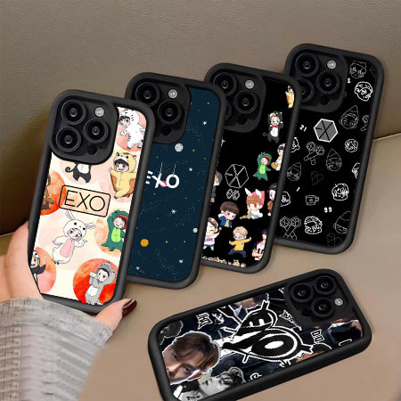 KU32 EXO Hp Plating Casing untuk Samsung FE A36 A10 M02S A11 M30S A20S F02S A50s S20 A51 A31 A71 A21