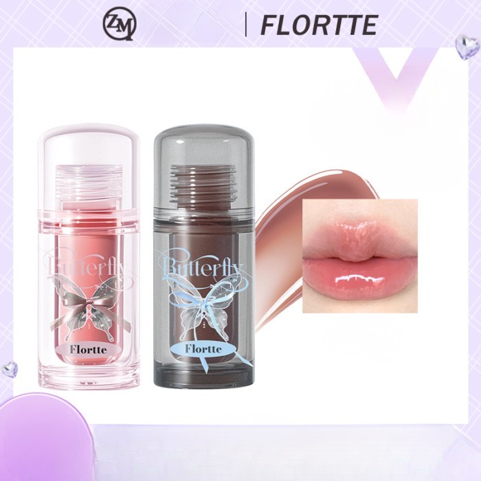 FLORTTE/FLORTTE Twin Butterfly Series Lip Essence Honey Lipstick Lip Glaze