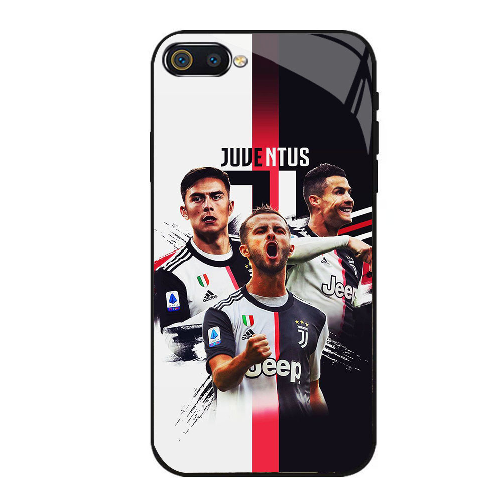 JP-76 Ronaldo Case KACA Soft Edge Untuk OPPO Realme C1 C2 A12E A5 C2s A3S