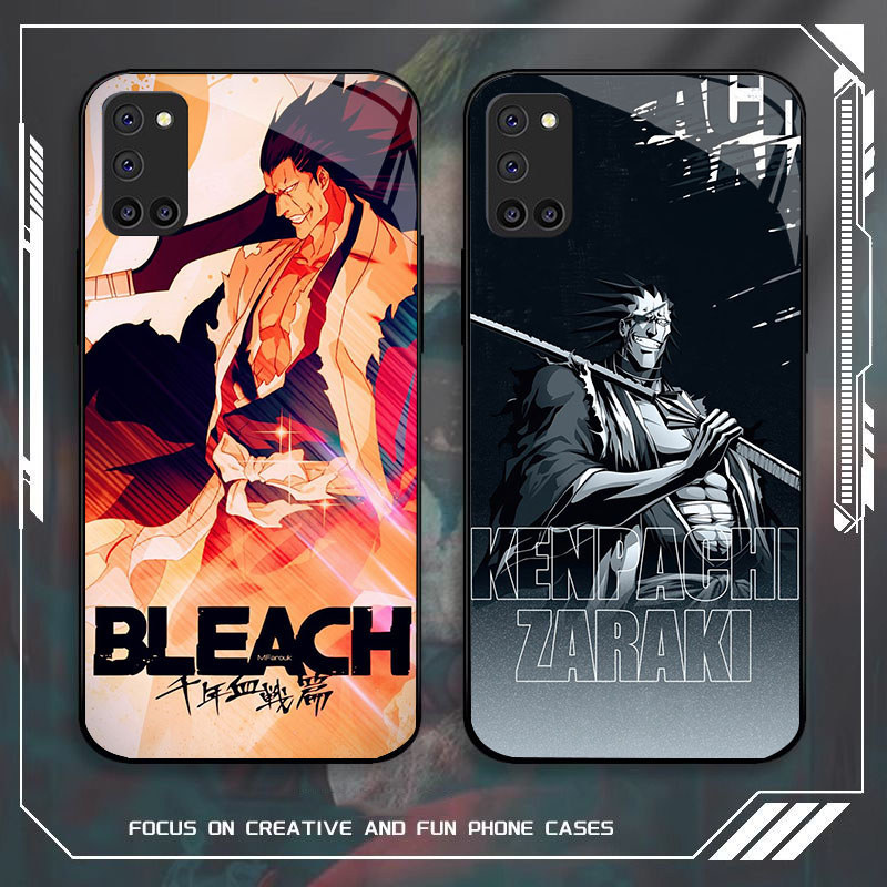 JP-11 BLEACH Case KACA Soft Edge Untuk OPPO Reno A72 A92 5 F19 5F A94 A52 Pro Lite