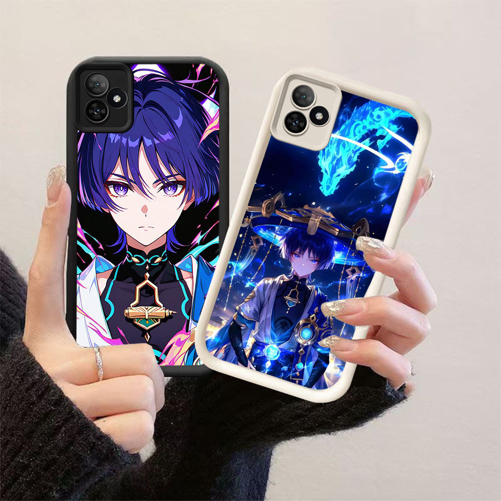 JP-44 Genshin Impact Casing silikon lembut anti guncangan Realme Narzo Note SE 60 C63 C61 N61 GT NEO