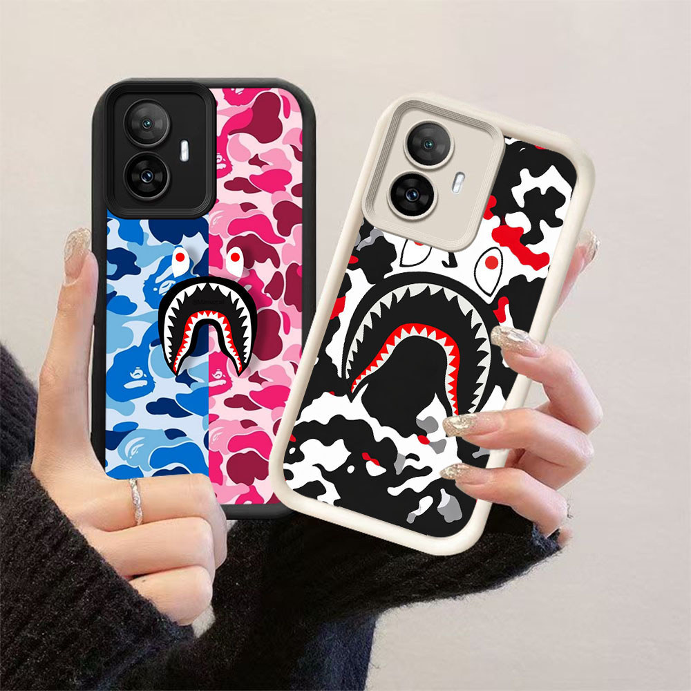 TP-2 B shark Silikon Casing untuk OPPO Reno Narzo 10 C67 C55 F25 N55 13F 11F 11 Pro 5G Realme 4G
