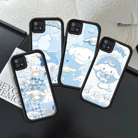 KU18 Cinnamoroll Hp Plating Casing untuk OPPO Narzo A55 V13 A16s 8 7I Q3 8S A54 A33 30 C17 A52 A53 A