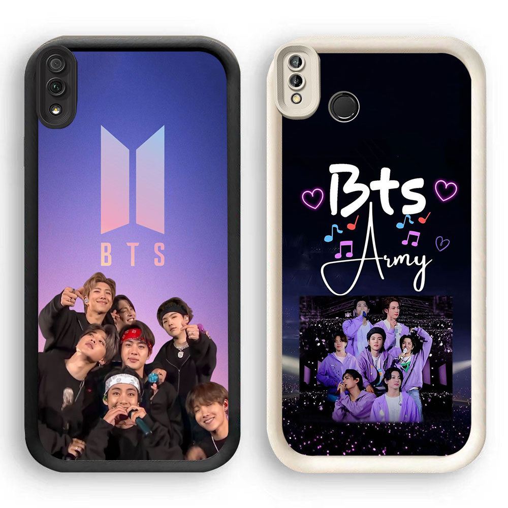 HR-6 BTS Bangtan Shockproof Casing untuk VIVO Y91C Y91i Y81 Y81S Y91 Y93 V9 Y95 Y66