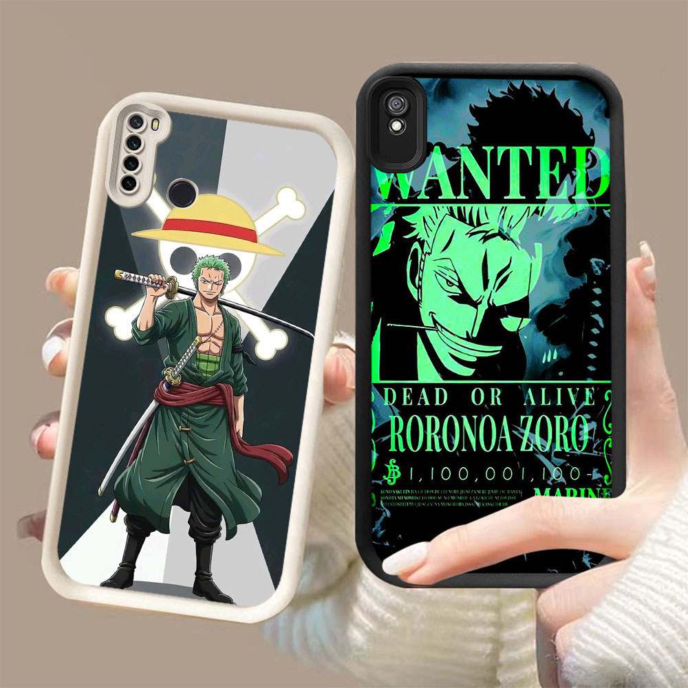JP-70 One Piece Zoro Casing silikon lembut anti guncangan Redmi Note 7 9A 9T 6A Pro