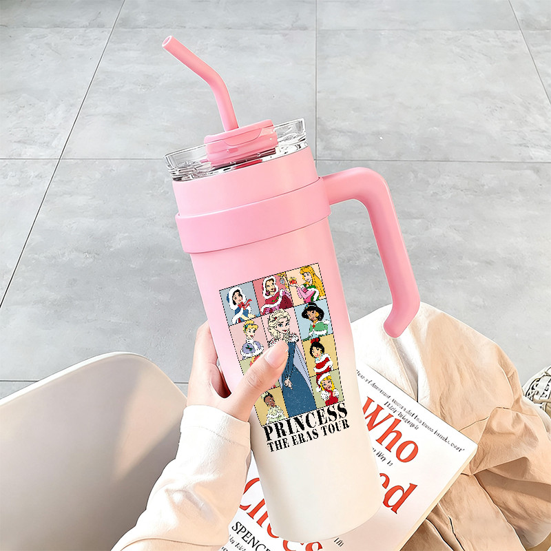 Princess The Eras Tour Kartoon Mug Tumbler Gelas Kapasitas Besar 1200ml Botol Premium Termos Minuman