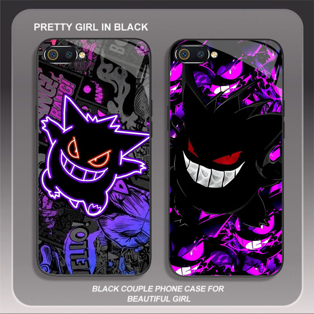 JP-88 X Pokemon Case KACA Soft Edge Untuk OPPO Realme C1 C2 A12E A5 C2s A3S