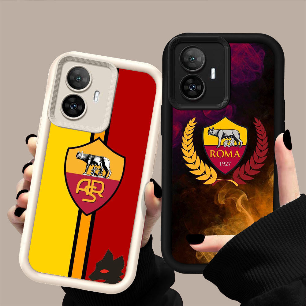 TP-9 FC Roma Silikon Casing untuk OPPO Reno Narzo 10 C67 C55 F25 N55 13F 11F 11 Pro 5G Realme 4G