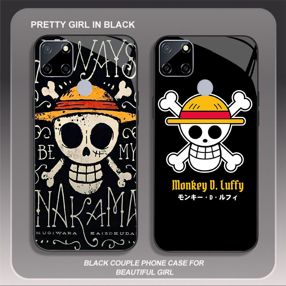 JP-68 One Piece logo Case KACA Soft Edge Untuk OPPO Realme Narzo C21Y A15S 20 C25S A15 C25 C21 C12 C