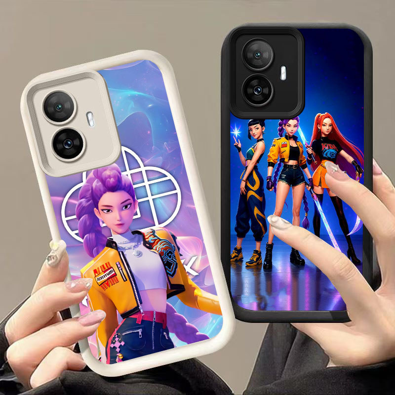 TP-5 Demon Hunter Girls Silikon Casing untuk OPPO Reno Narzo 10 C67 C55 F25 N55 13F 11F 11 Pro 5G Re