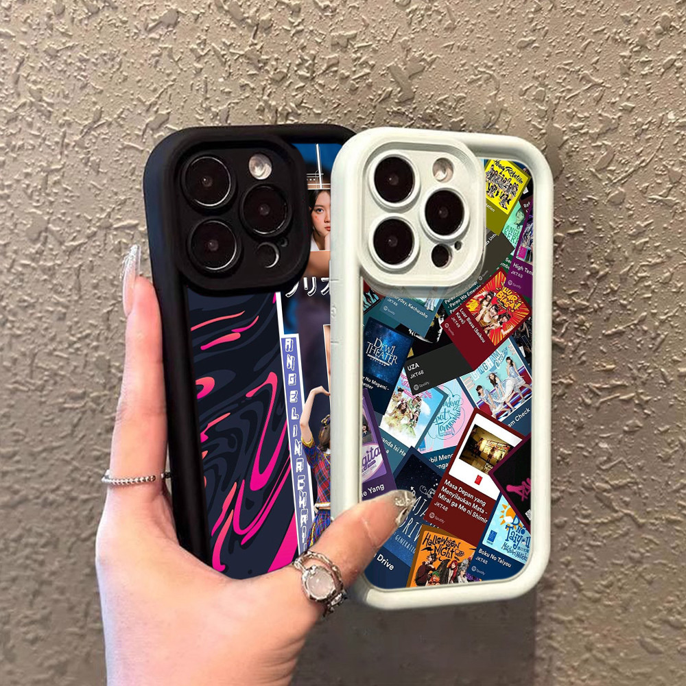 Casing Hp for iPhone 11 12 13 Pro Max 12 mini Mata Malaikat Softcase pelindung silikon Ponsel Kasing