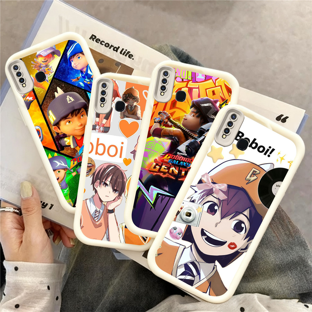 KU13 Boboiboy Hp Plating Casing untuk VIVO Y15 Y93 Y20 Y91i Z1 Y50 Y91 Y81 V15 Y20S Y95 Y19 Y30 Y12 