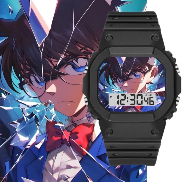 Detective Conan Watch Animation Peripheral Custom Student Watch Waterproof Electronic Watch Handsom