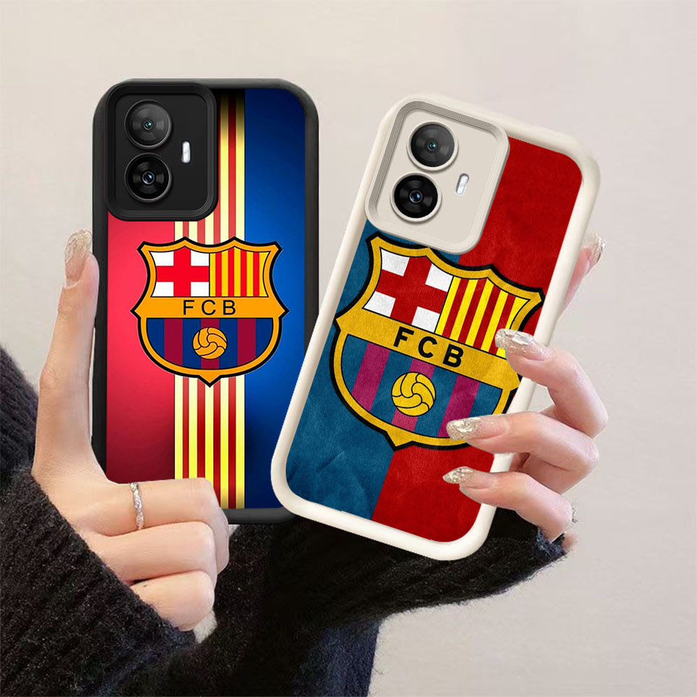 TP-3 Barcelona FC Silikon Casing untuk OPPO Reno Narzo 10 C67 C55 F25 N55 13F 11F 11 Pro 5G Realme 4