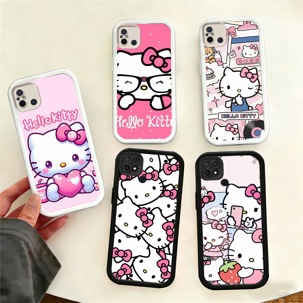 XC42 hello kitty Hp Plating Casing untuk Xiaomi Redmi POCO X5 11A X3 14 12C C65 X6 14T 14C A3 Pro 5G